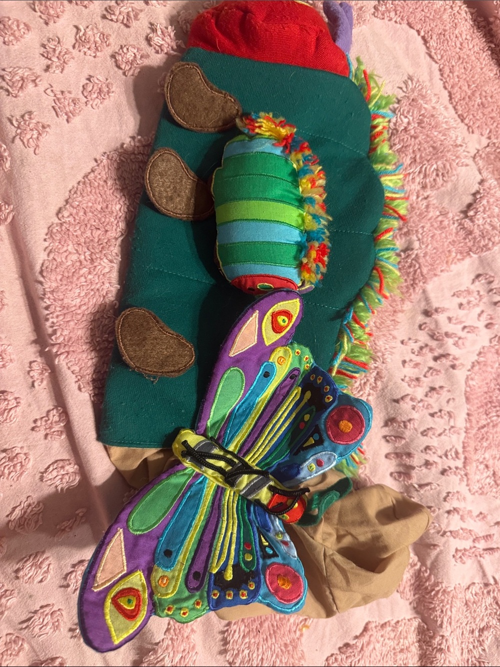Colorful Embroidered Butterfly Toy